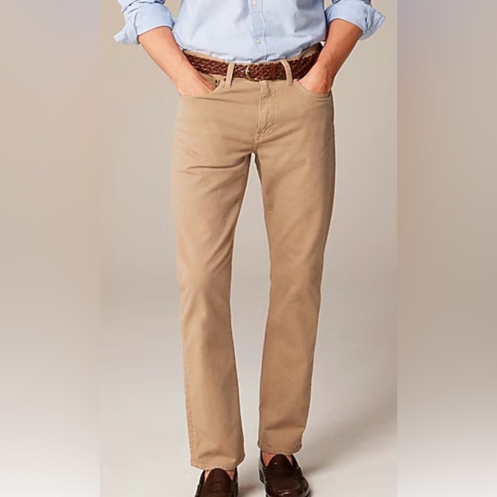 J. Crew 770™ Straight-fit garment-dyed five-pocket pant size 31x30 in khaki